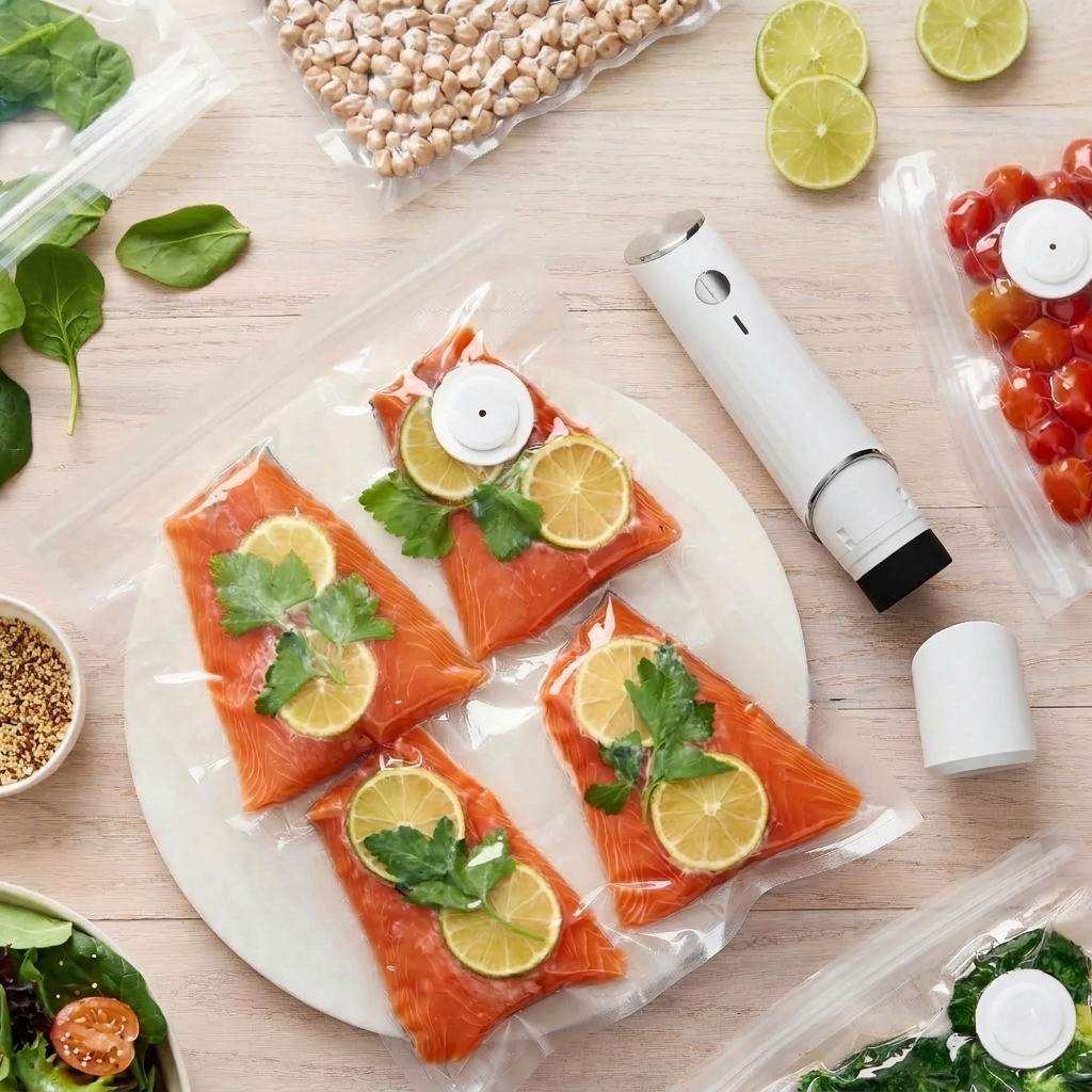 Portable Rechargeable Food Vacuum Sealer with Auto Shutoff