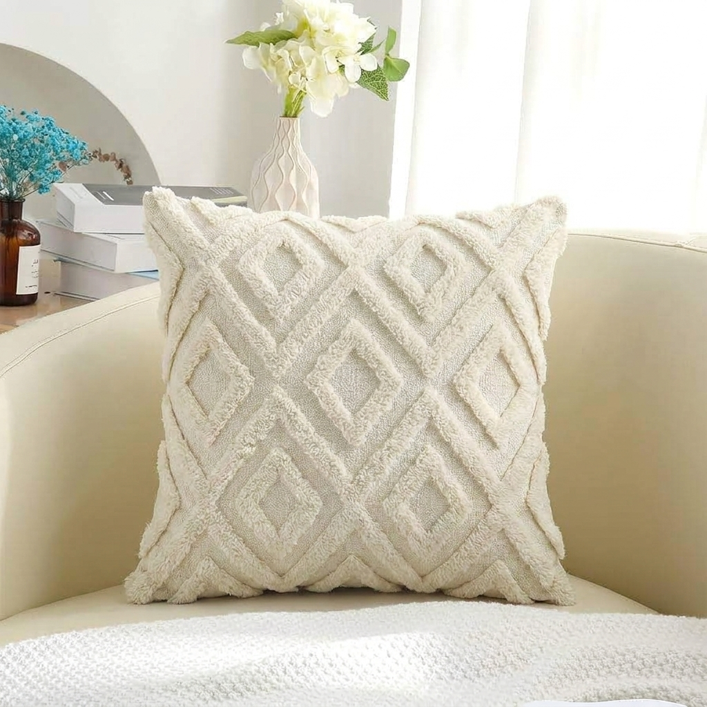 Textured Fabric Cushion Cover for Standard Cushions