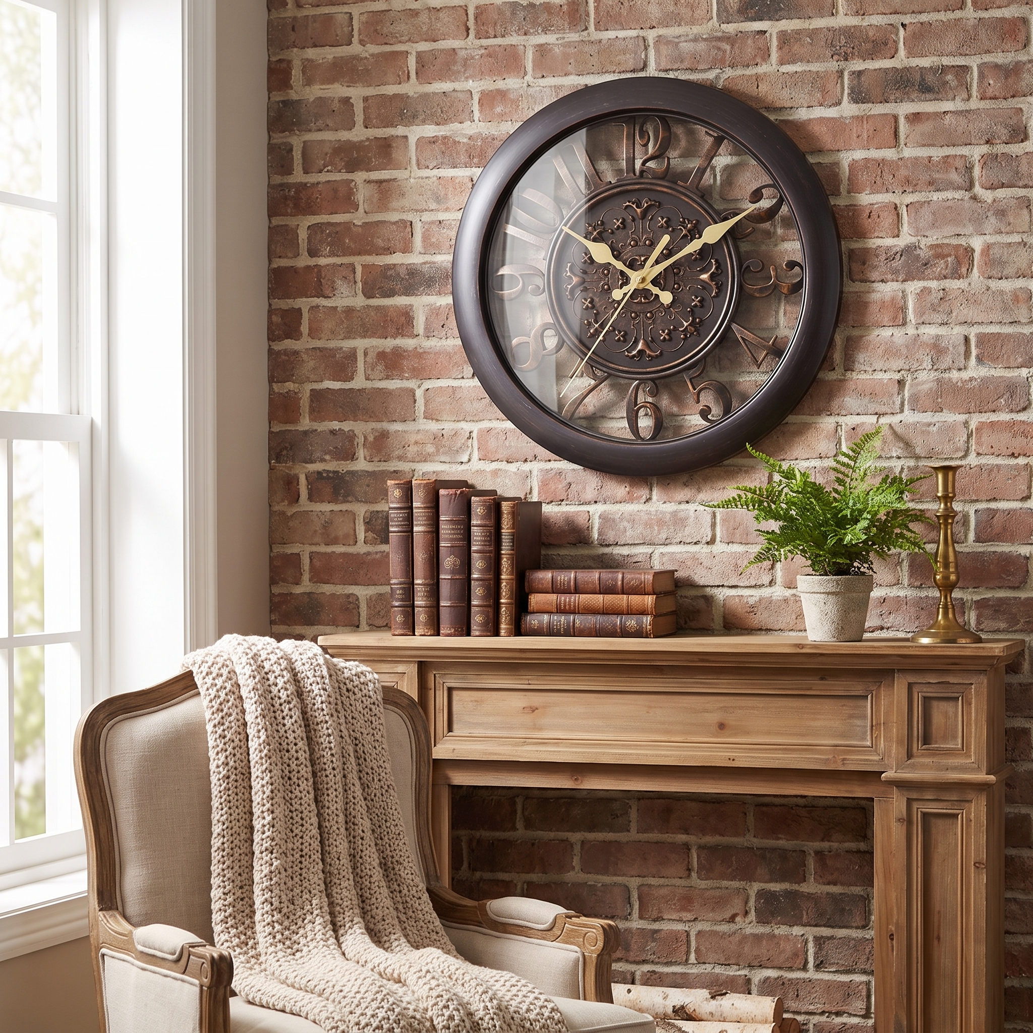 Elegant 11-Inch Indoor Wall Clock with Classic Design