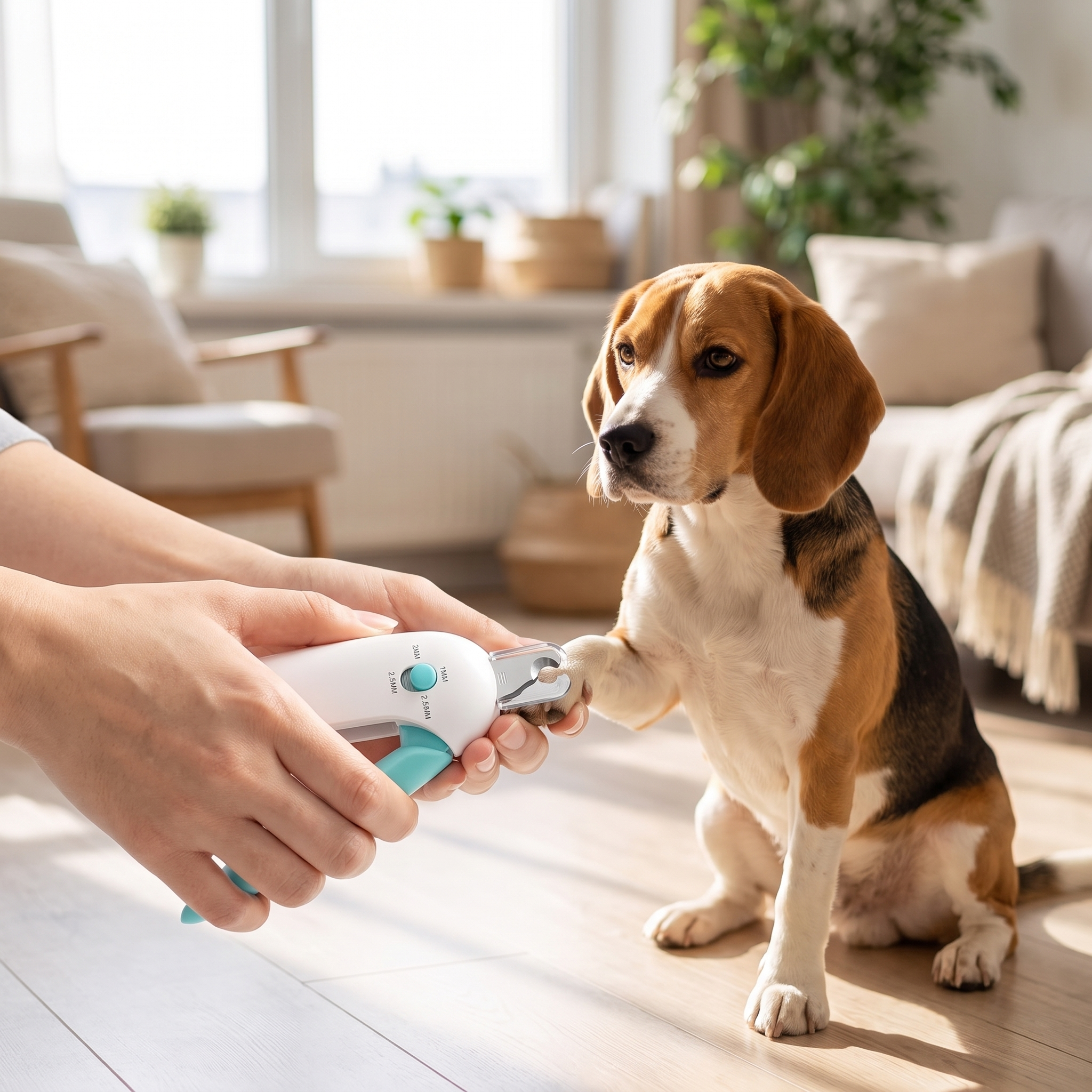 PawPerfect Nail Clippers with Safety Shield – Stainless Steel Pet Trimmer for Precise Grooming