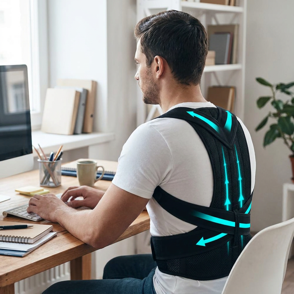 AlignRight Posture Support Brace for All Genders – Customizable Comfort with Breathable Design