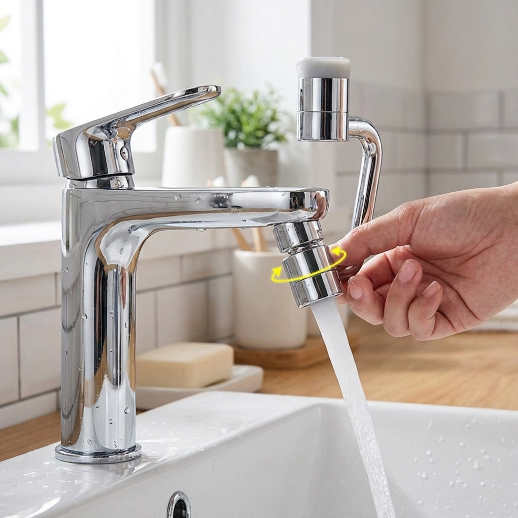 FlexiSprout 1080° Adjustable Sink Faucet Attachment - Universal Fit