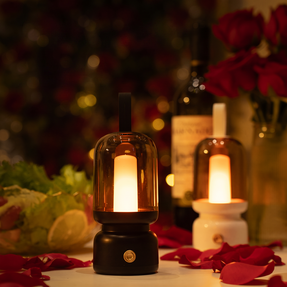 Vintage Touch-Controlled Portable Night Lamp with USB Charging