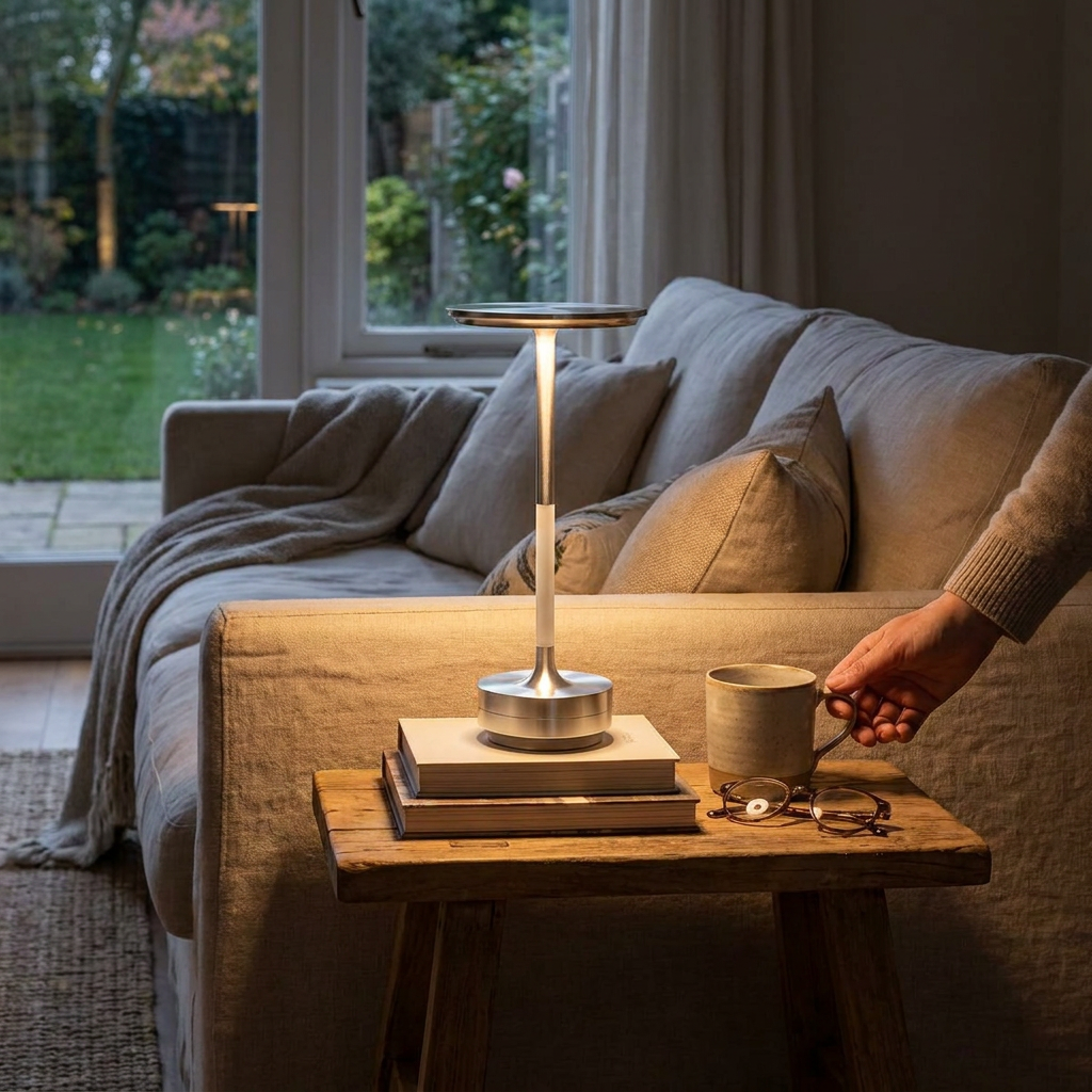 LumiFlex Portable Touch-Controlled Table Lamp – 5200mAh Rechargeable with 4 Brightness Levels