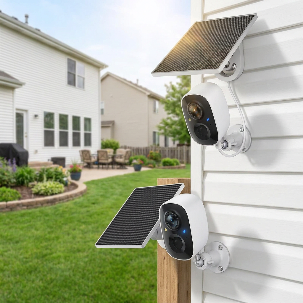BrightGuard 2K Solar-Powered Outdoor Security Camera