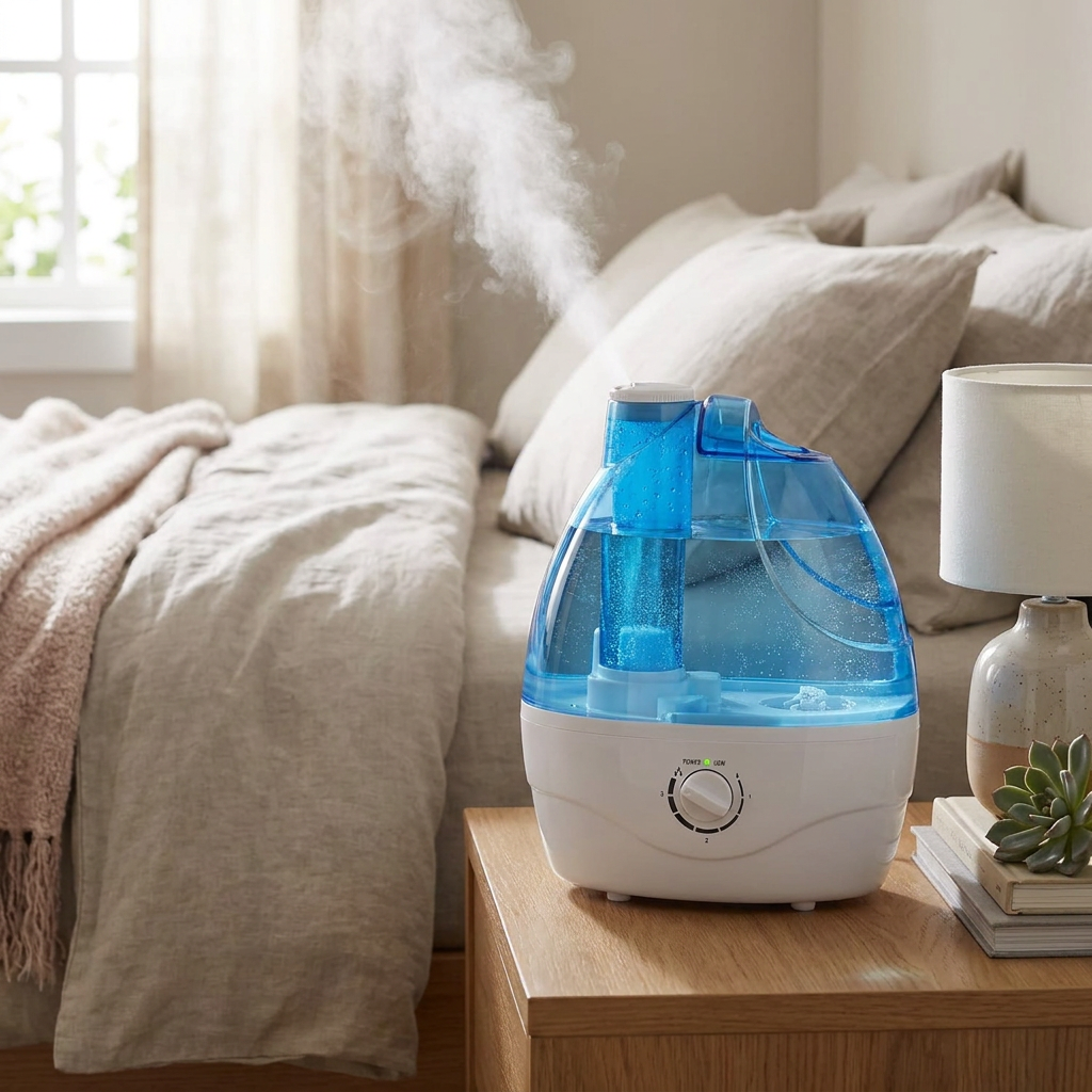 Breathe Easy Ultrasonic Humidifier – 2.2L Cool Mist Solution