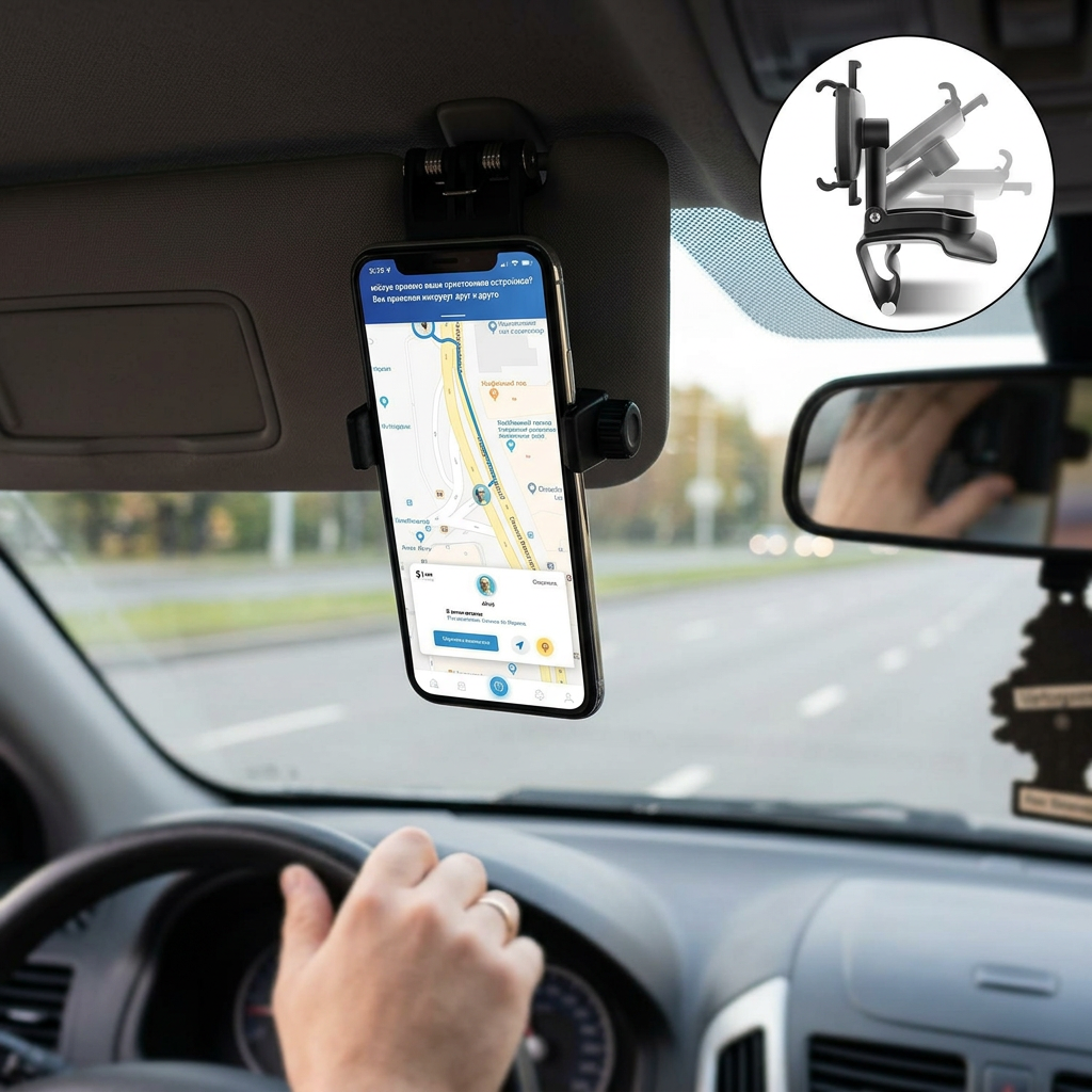 Versatile 360° Rotating Car Phone Mount for Easy Viewing