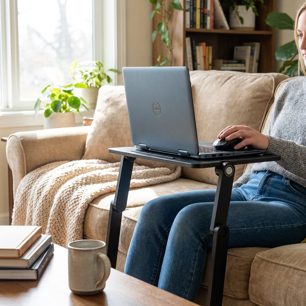 FlexiLift Adjustable Laptop Stand – Portable Ergonomic Riser