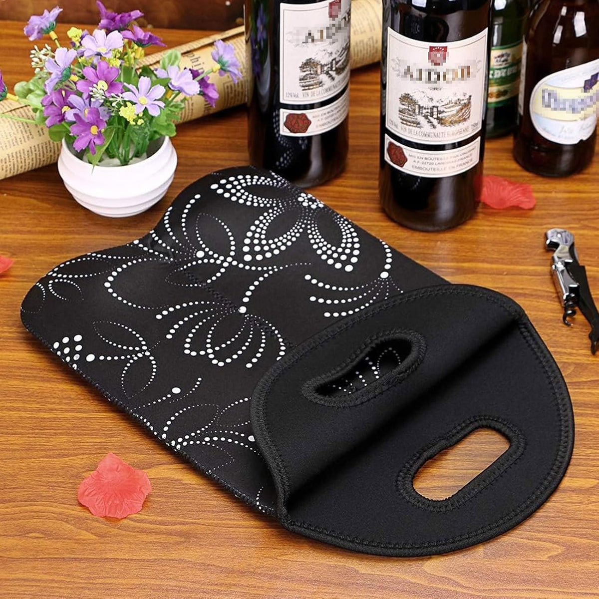 Double-Bottle Wine Carrier with Insulation – Buy One, Get One Free