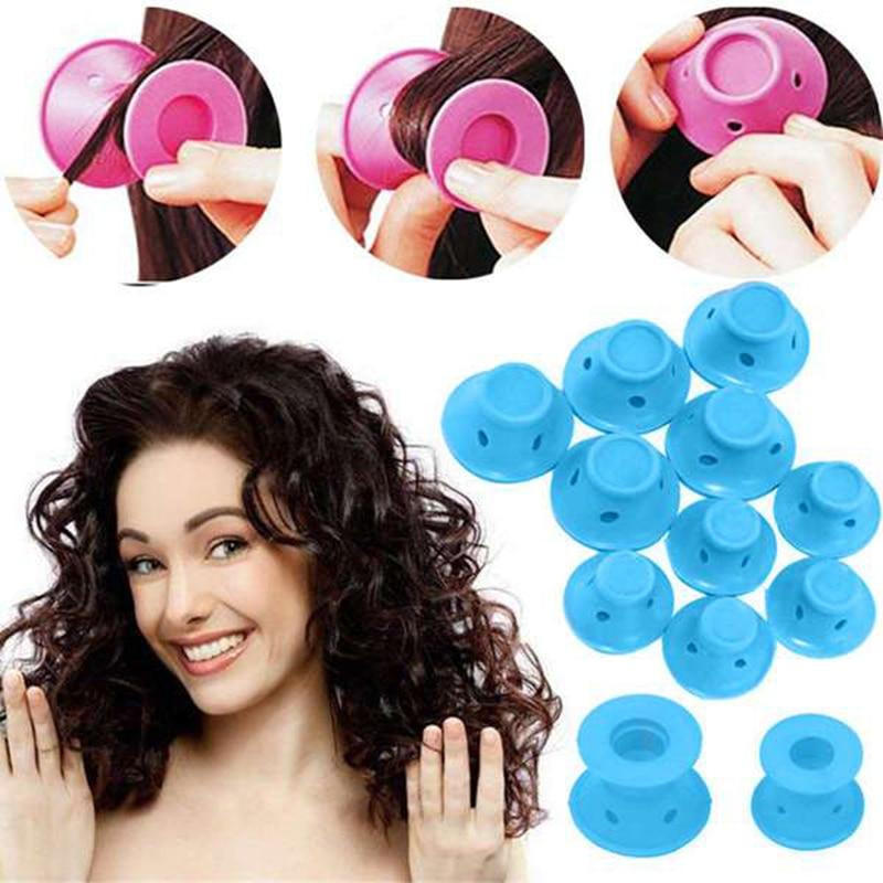 Flexible Silicone Curling Rods (Set of 10)