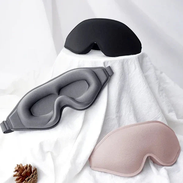 3D Comfort Sleep Mask Crafted from Soft Memory Foam
