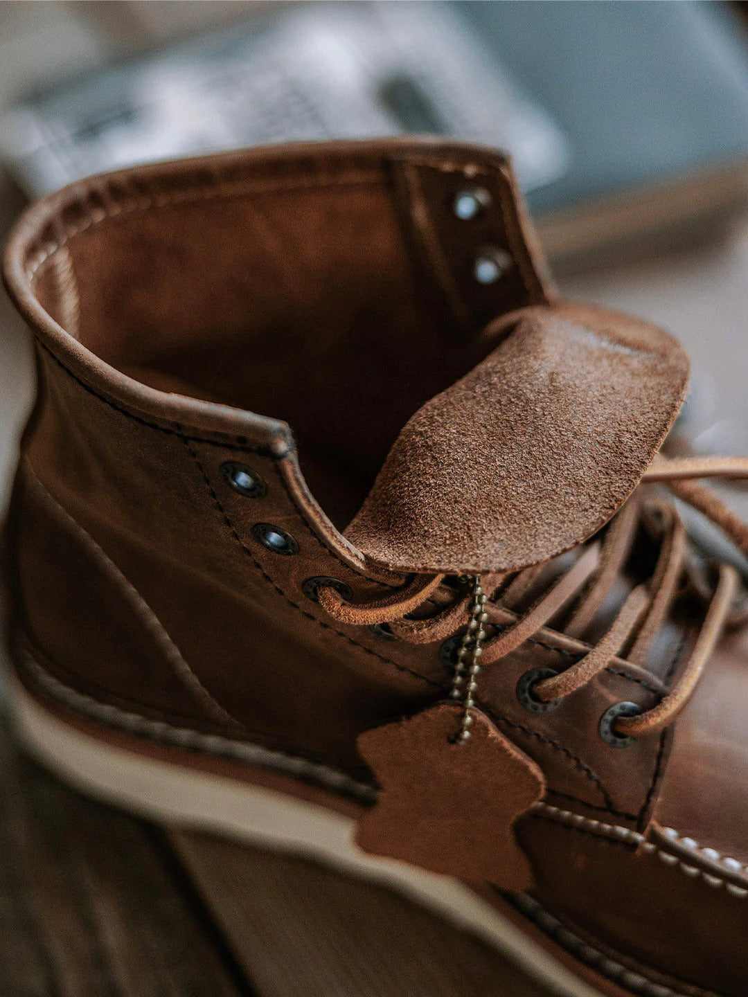 Durable Full Grain Leather Work Boots for Men