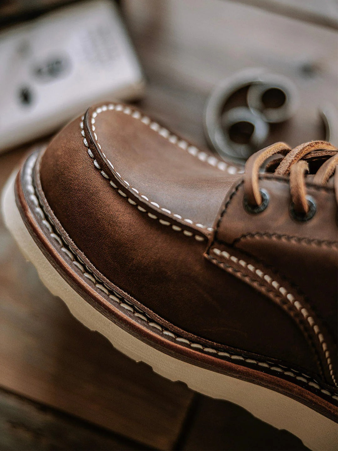 Durable Full Grain Leather Work Boots for Men