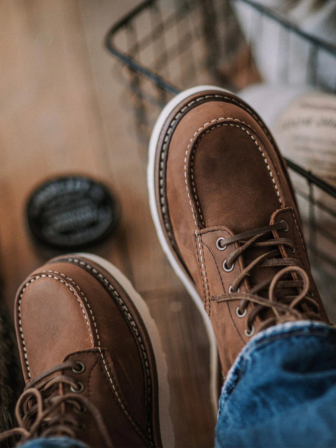 Durable Full Grain Leather Work Boots for Men