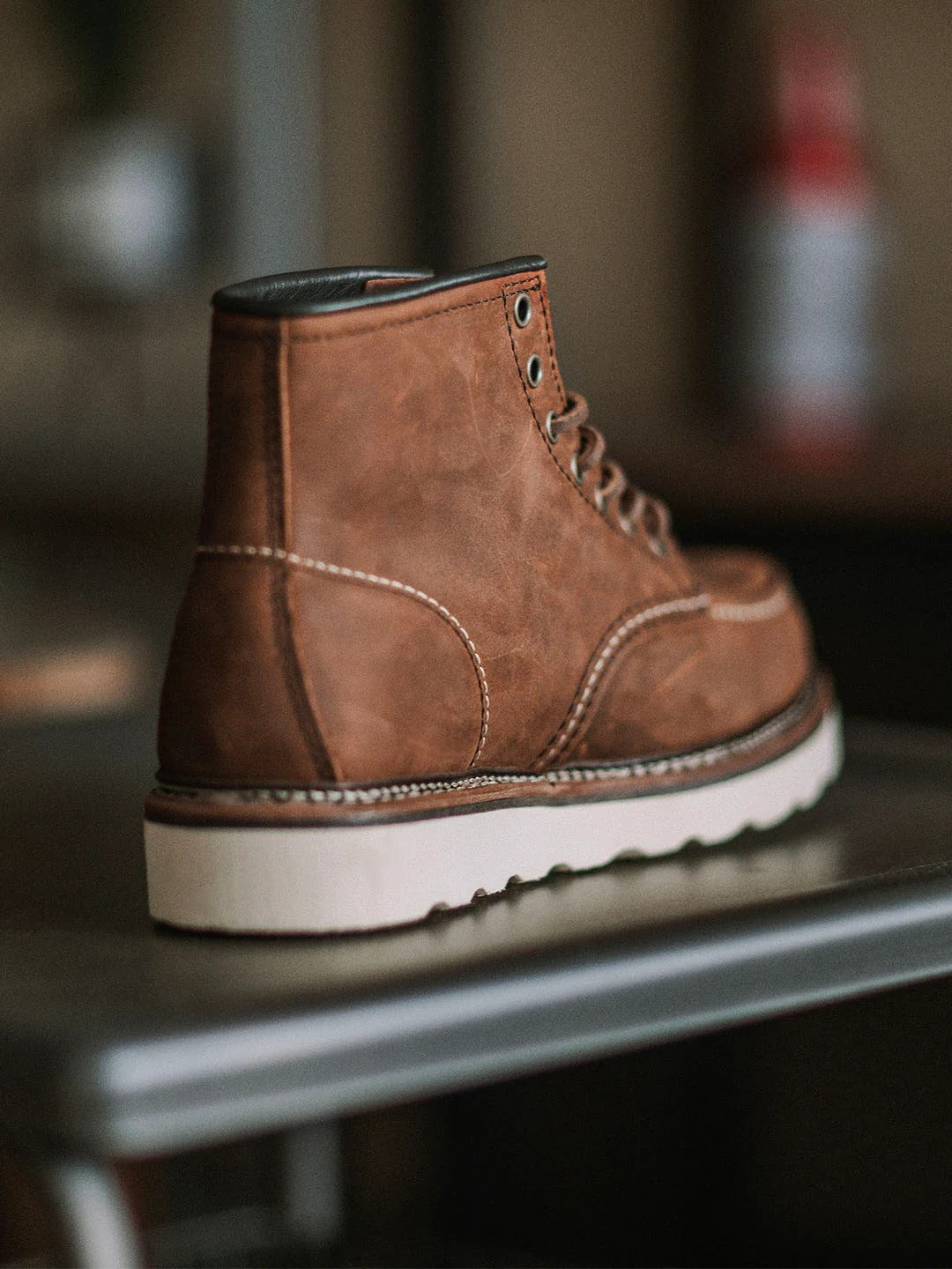 Durable Full Grain Leather Work Boots for Men