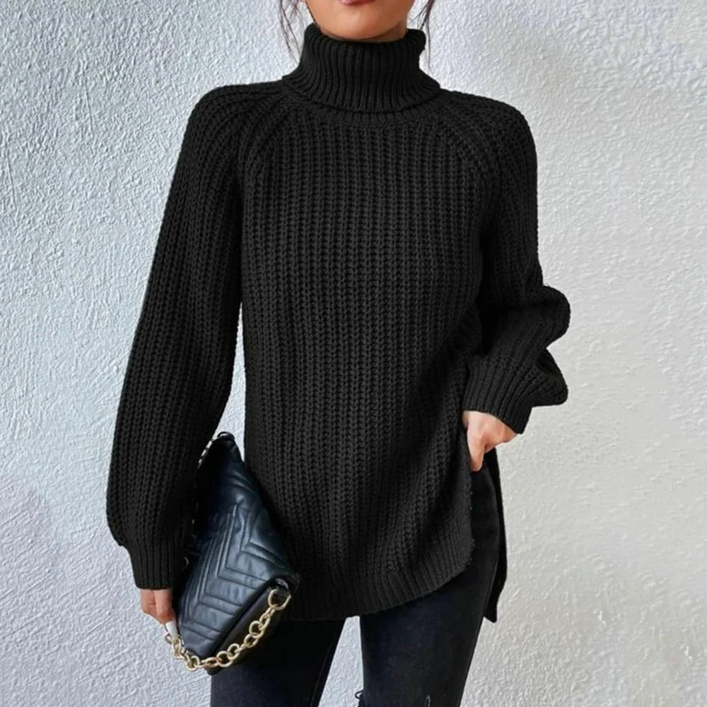 Chic High-Neck Pullover for Ultimate Comfort