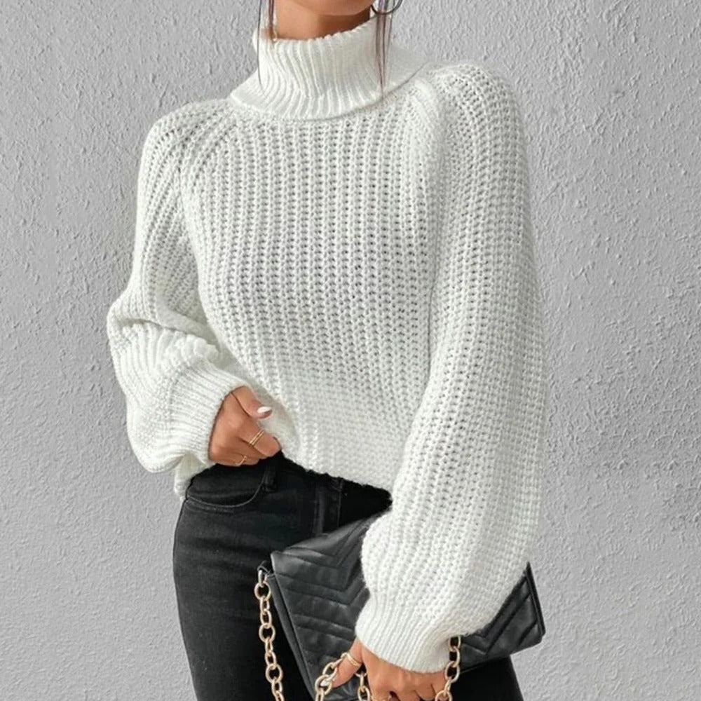Chic High-Neck Pullover for Ultimate Comfort