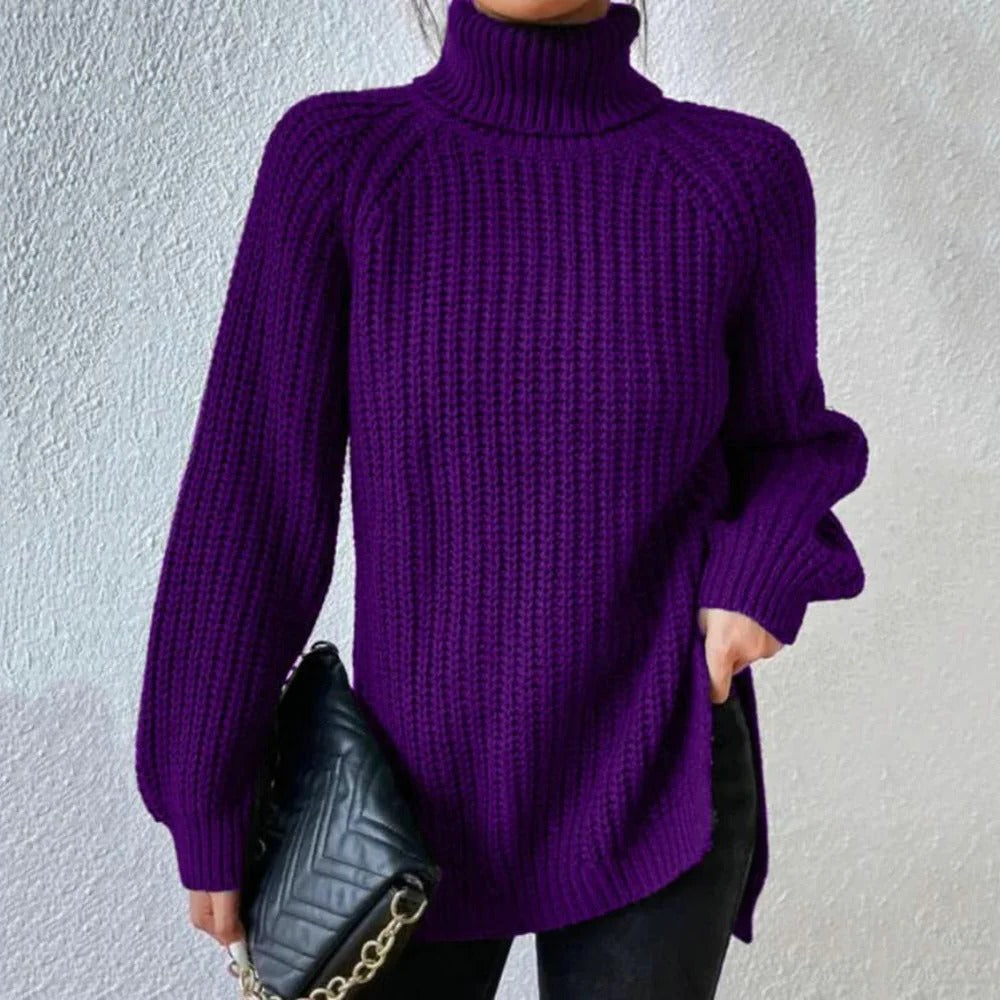 Chic High-Neck Pullover for Ultimate Comfort