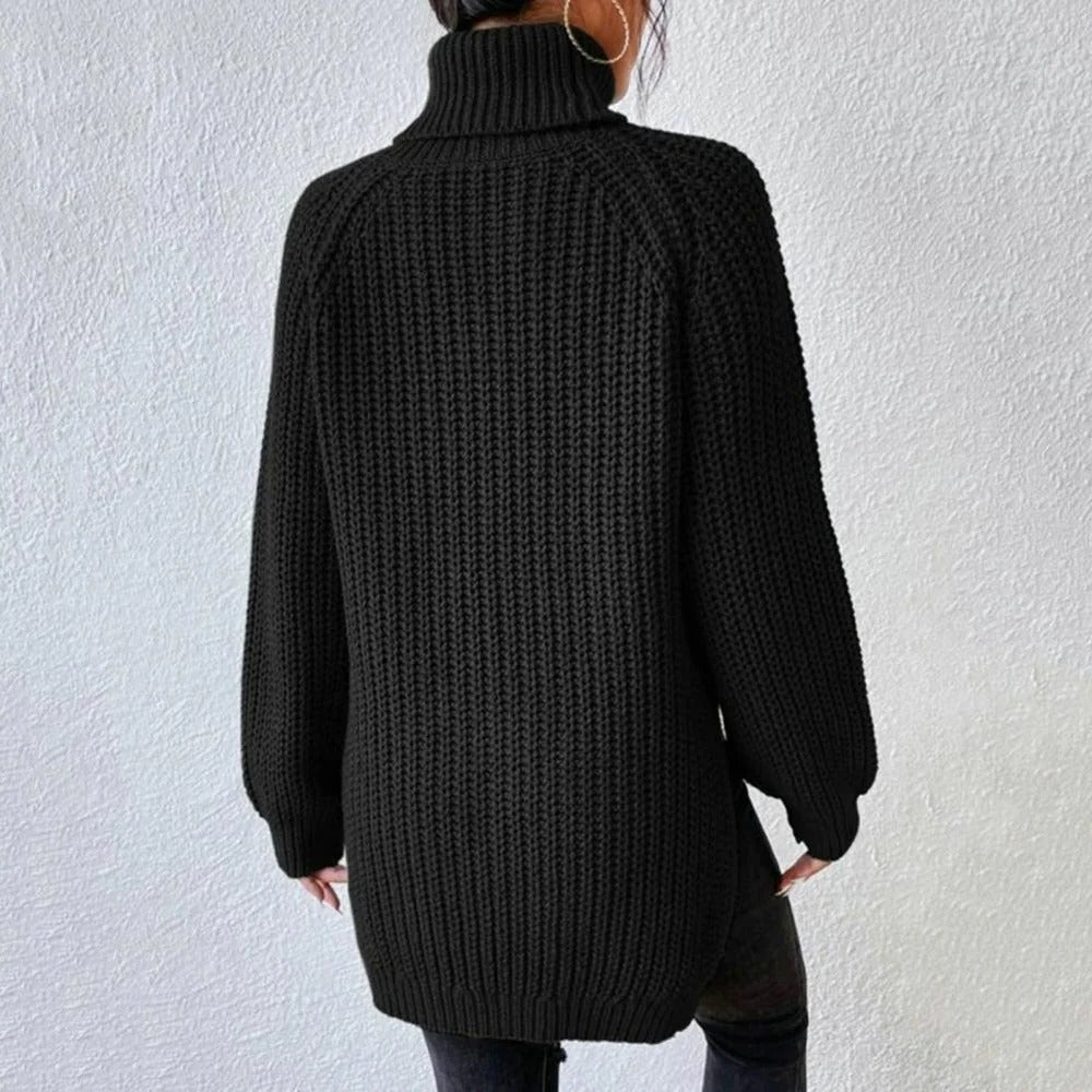 Chic High-Neck Pullover for Ultimate Comfort