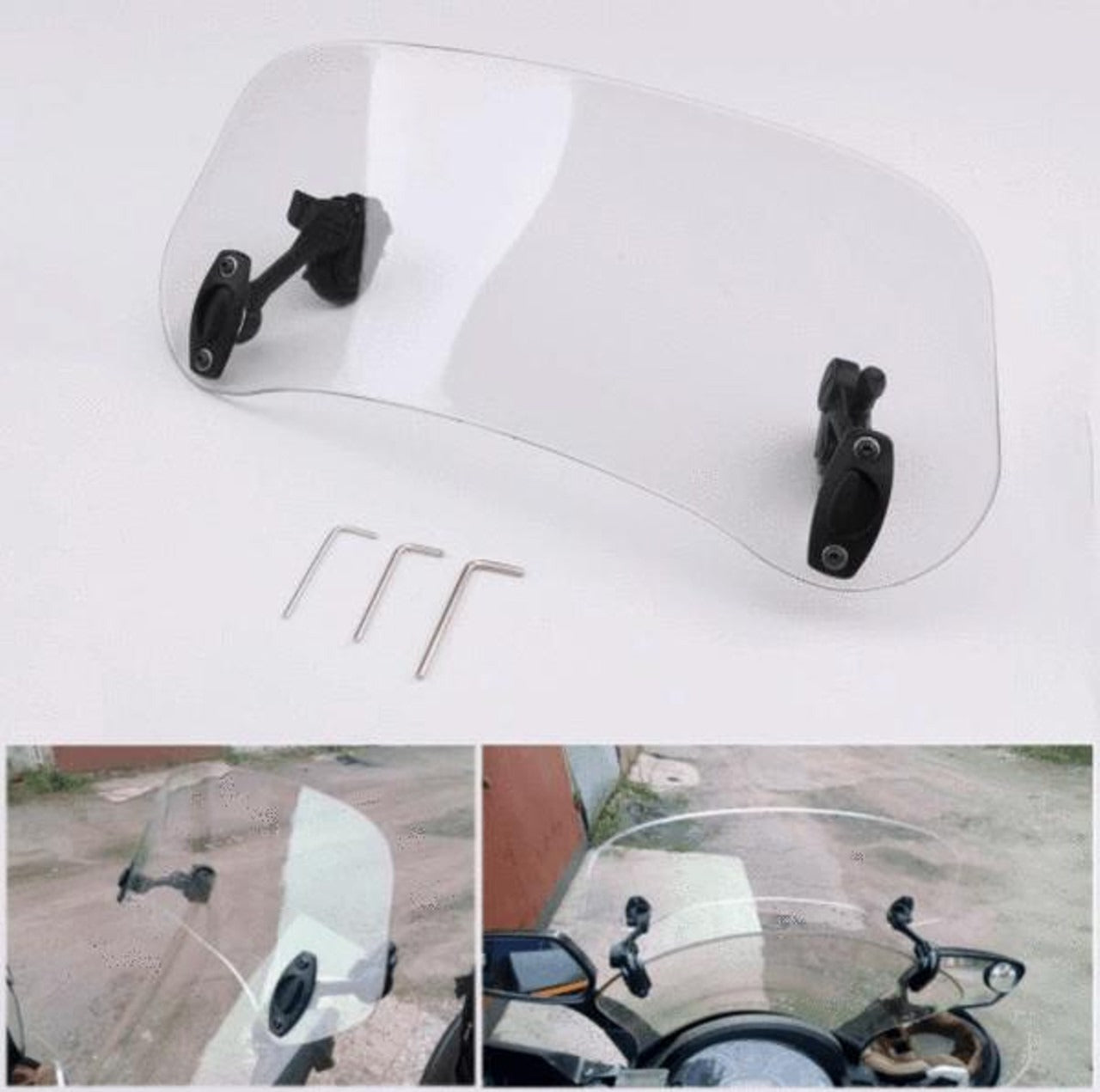 Enhanced Motorcycle Windshield Extension for Ultimate Comfort