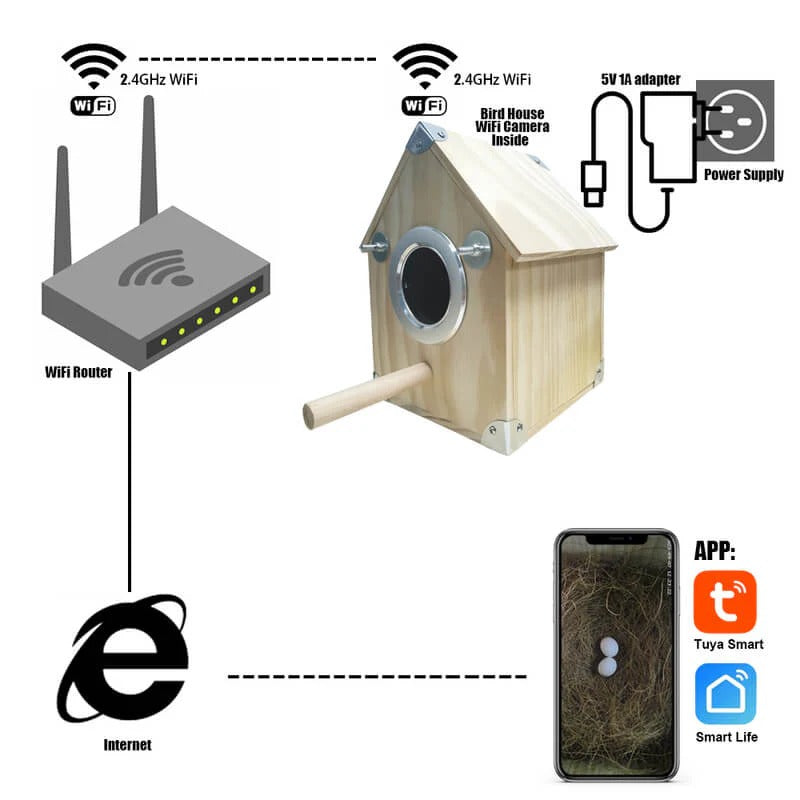 SmartNest Birdwatching Camera with Remote Access