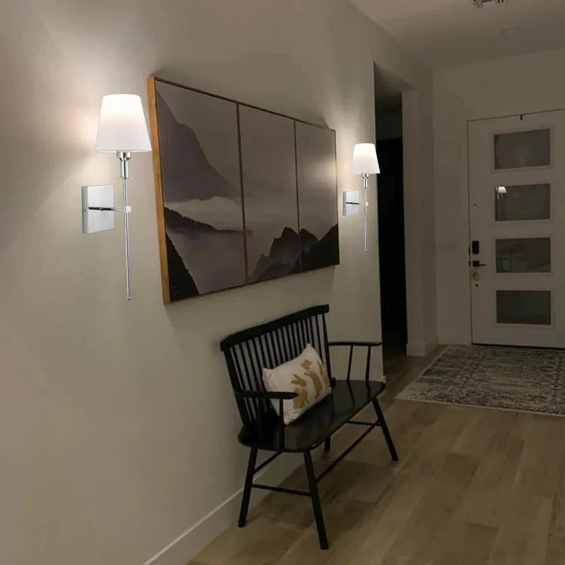 Versatile Rechargeable Wall Light Duo for Indoor & Outdoor Use