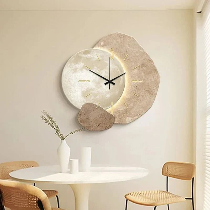 Sleek Silent Round Clock for Modern Spaces