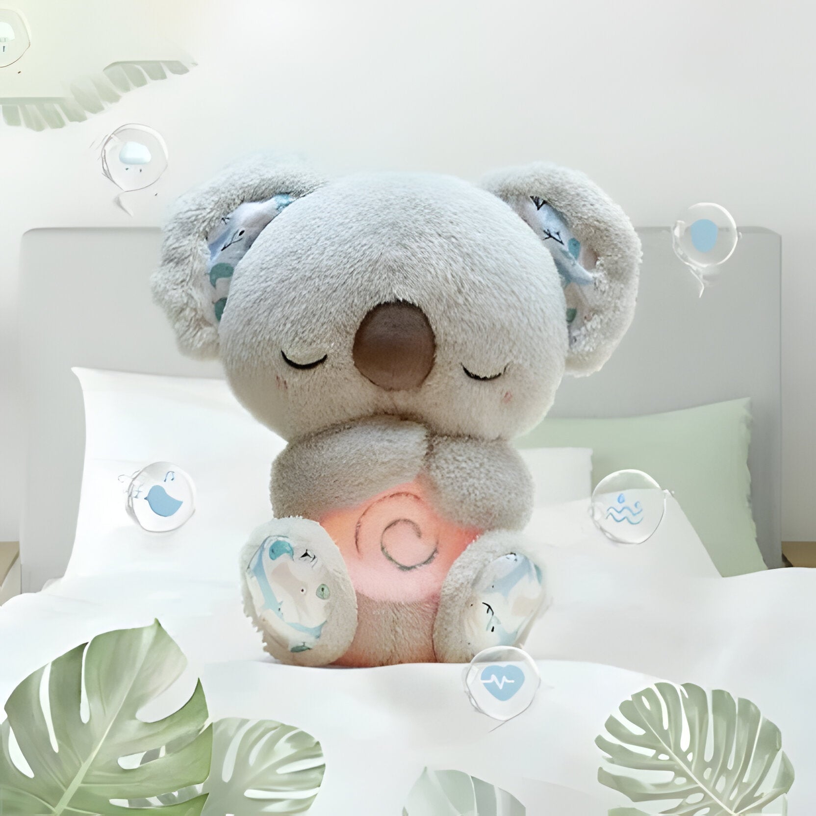 Comforting Plush Companion with Soothing Sounds & Light