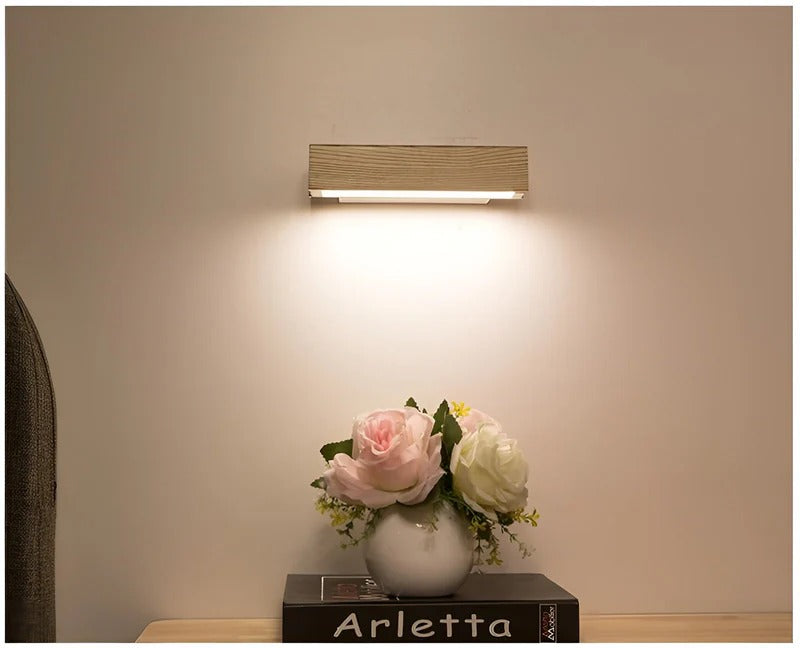 Sleek Wall-Mounted LED Light with Adjustable Head