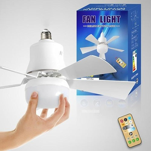 Elegant Ceiling Fan with Integrated LED Lighting and Remote Control
