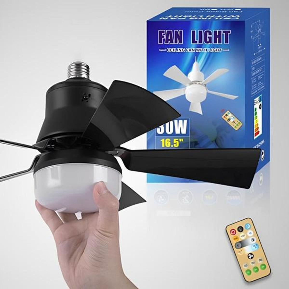 Elegant Ceiling Fan with Integrated LED Lighting and Remote Control