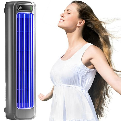Compact Rechargeable Desk Fan with Oscillating Features