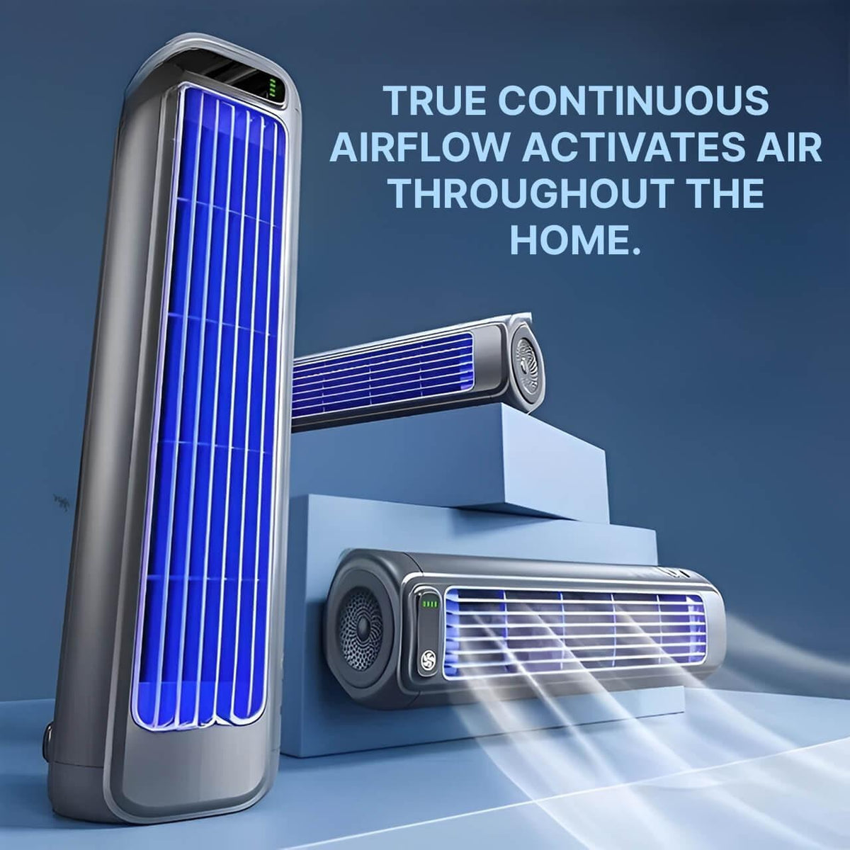 Compact Rechargeable Desk Fan with Oscillating Features