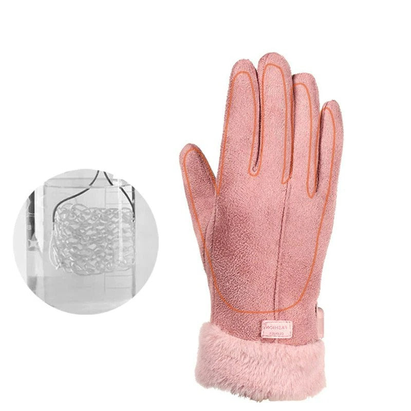 CozyTech Women's Winter Touchscreen Gloves – Insulated Comfort