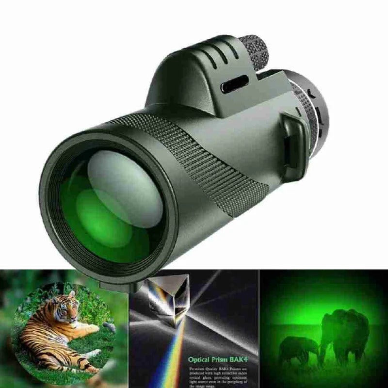 Ultra-Portable Monocular with 600x Zoom for Distant Views