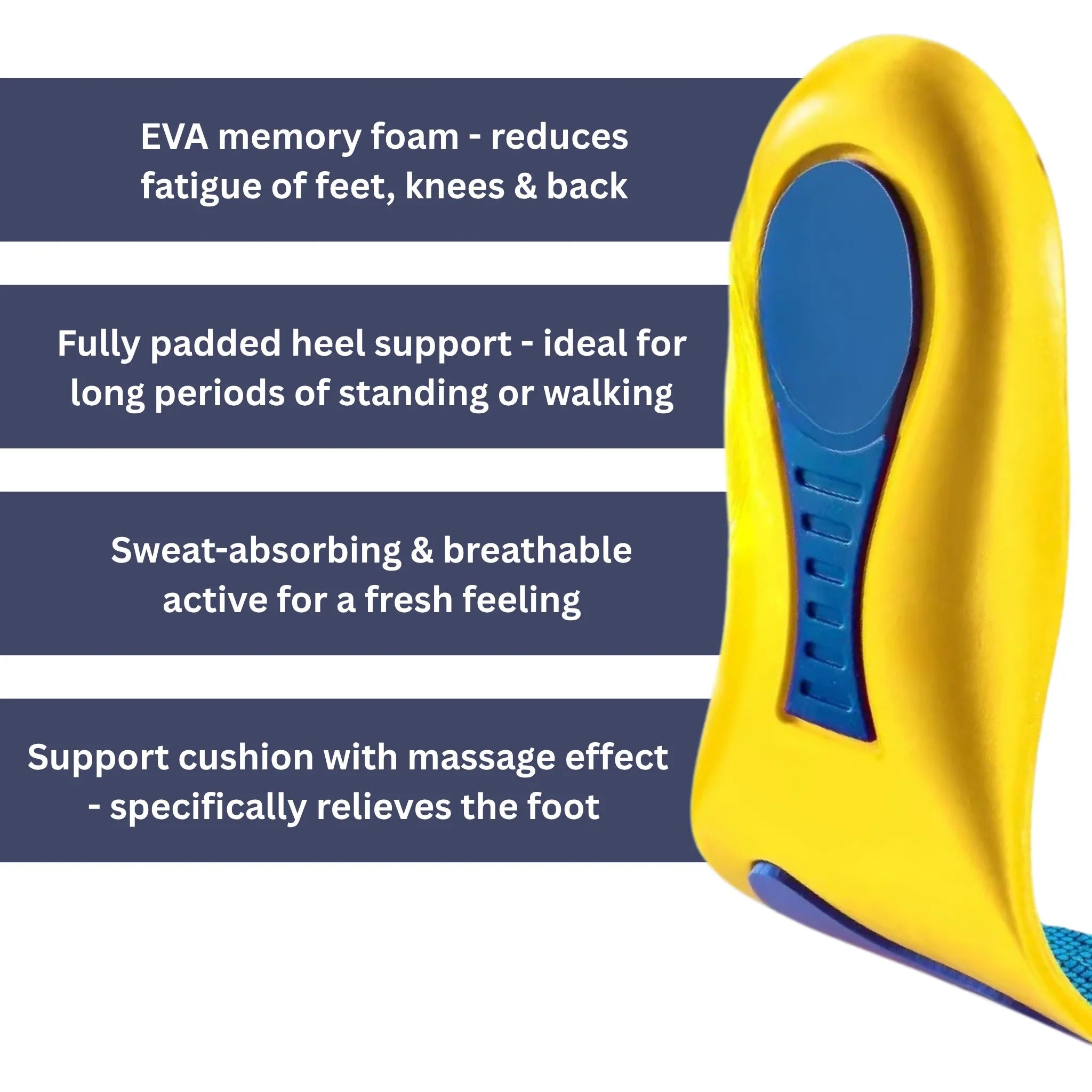 ComfortFit Insoles for Enhanced Foot Support