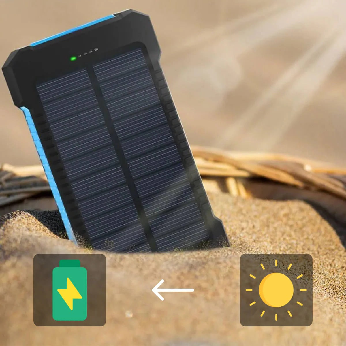 EcoCharge Waterproof Solar Power Bank