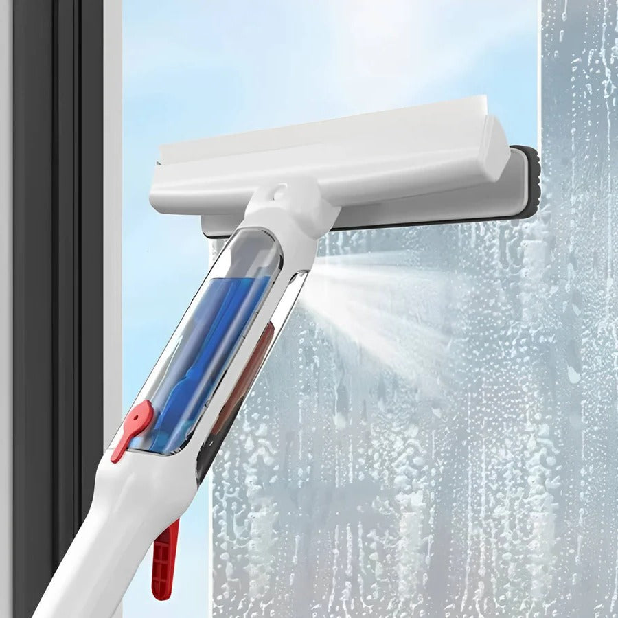 Extendable Glass Cleaner – 51" Telescoping Squeegee with Dual Head