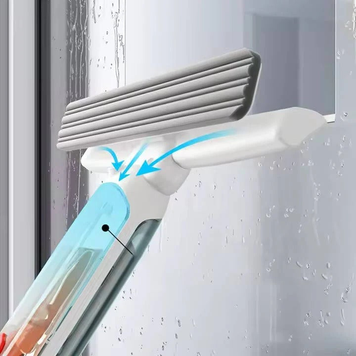 Extendable Glass Cleaner – 51" Telescoping Squeegee with Dual Head