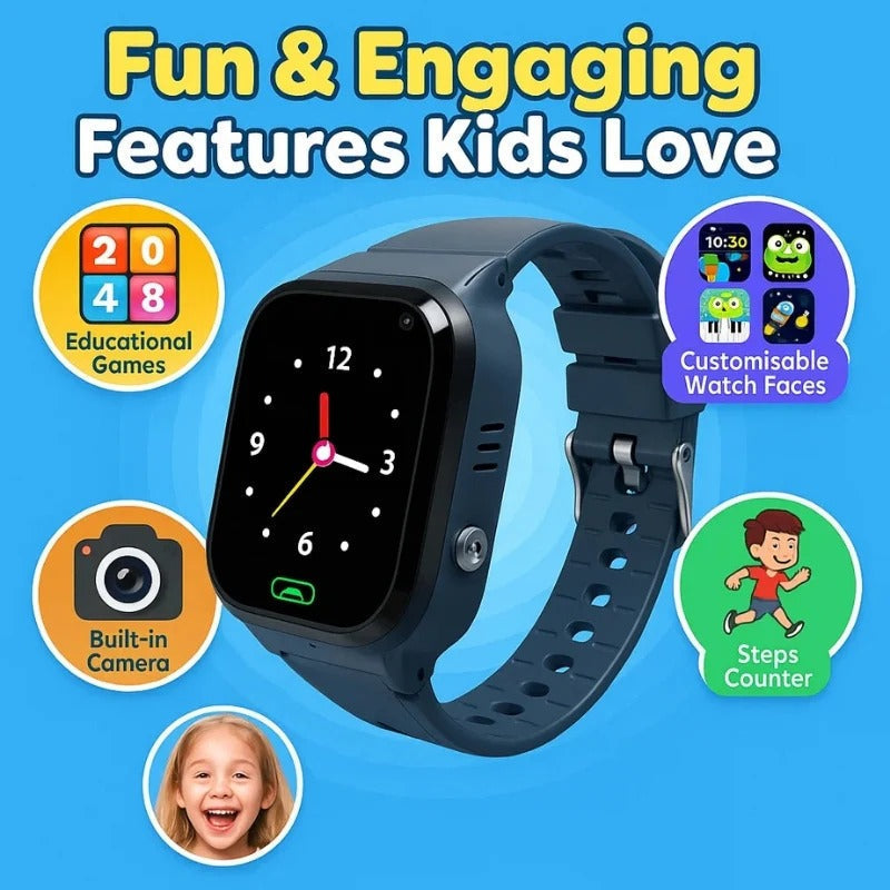Child Safety GPS Smartwatch with Communication Features