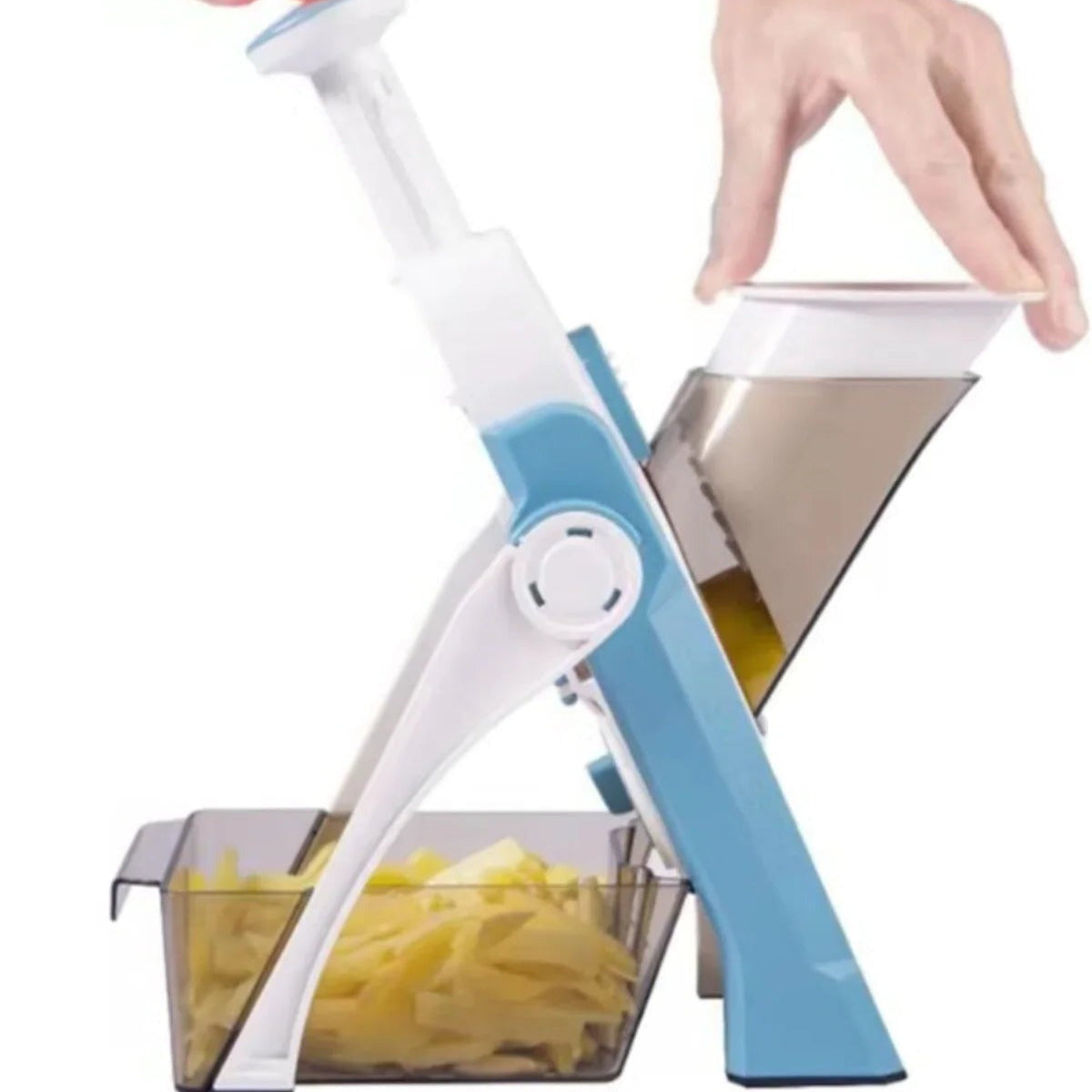 Versatile 5-in-1 Vegetable Cutter with Easy Collection Tray