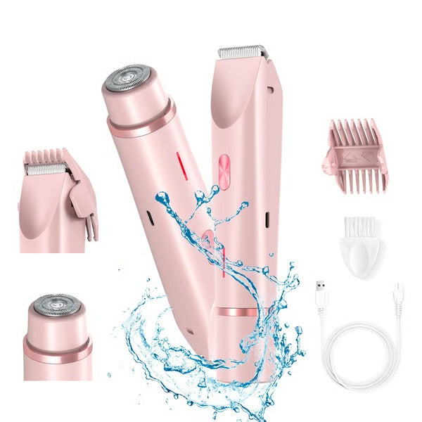 GlamWave Women's Rechargeable Grooming Shaver