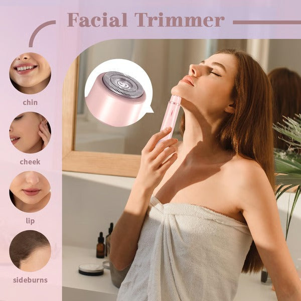 GlamWave Women's Rechargeable Grooming Shaver