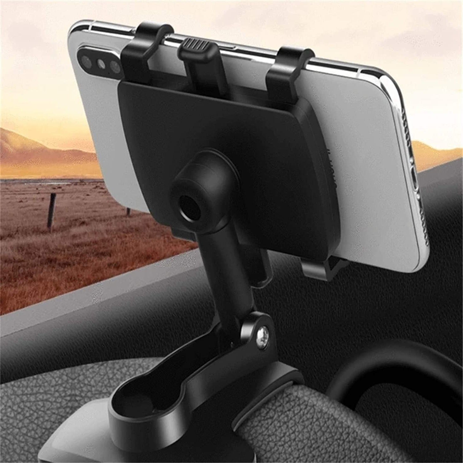 Versatile 360-Degree Smartphone Mount for Cars