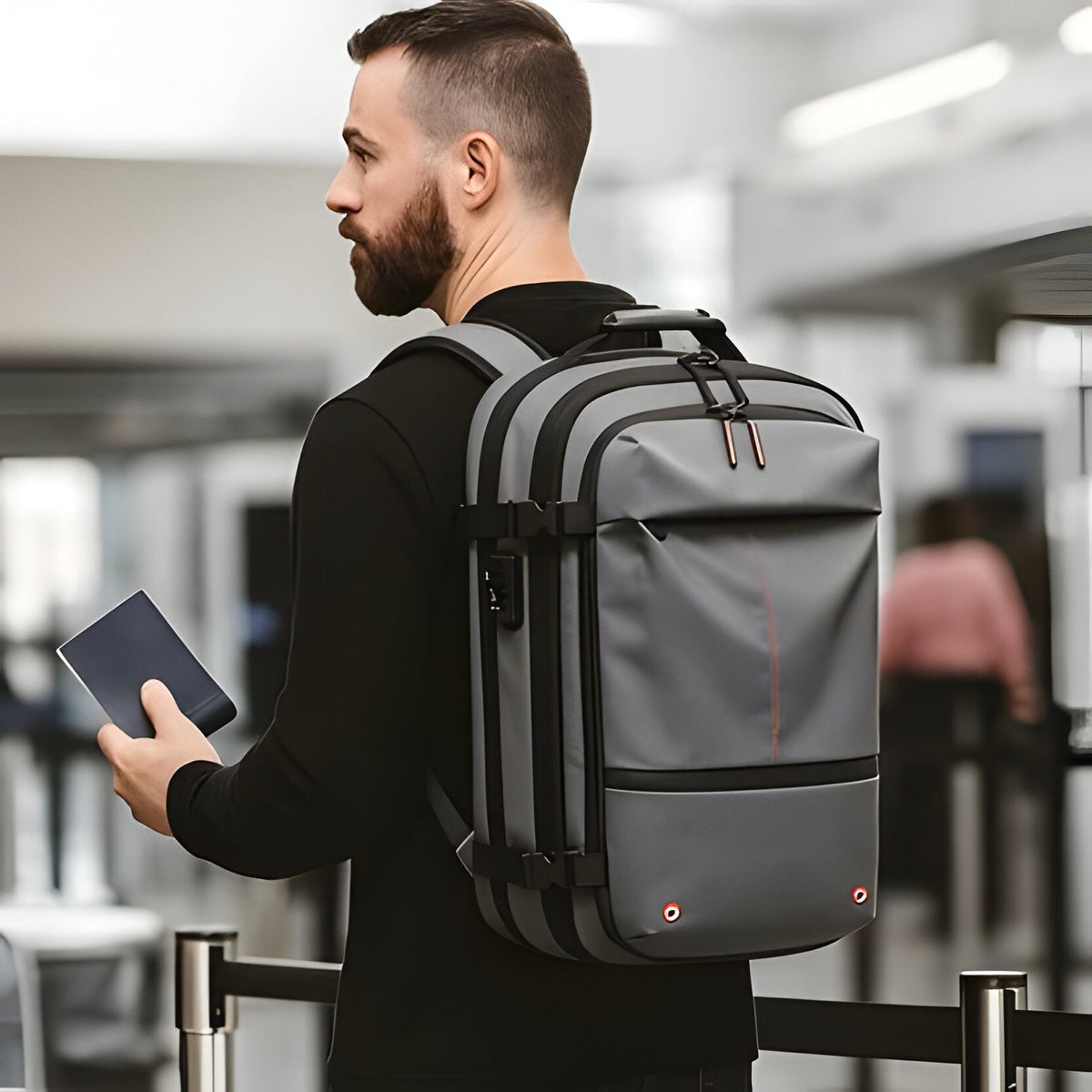 Versatile Travel Backpack with Space-Saving Design