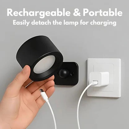 Versatile Rechargeable Wall Light with 360° Flexibility