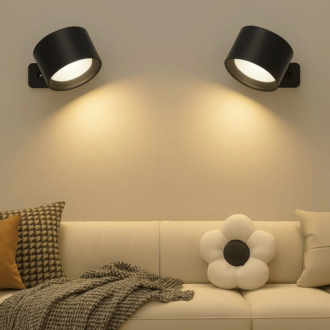 Versatile Rechargeable Wall Light with 360° Flexibility