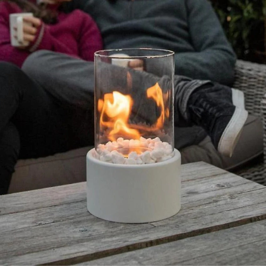 Elegant Compact Flame Tabletop Heater