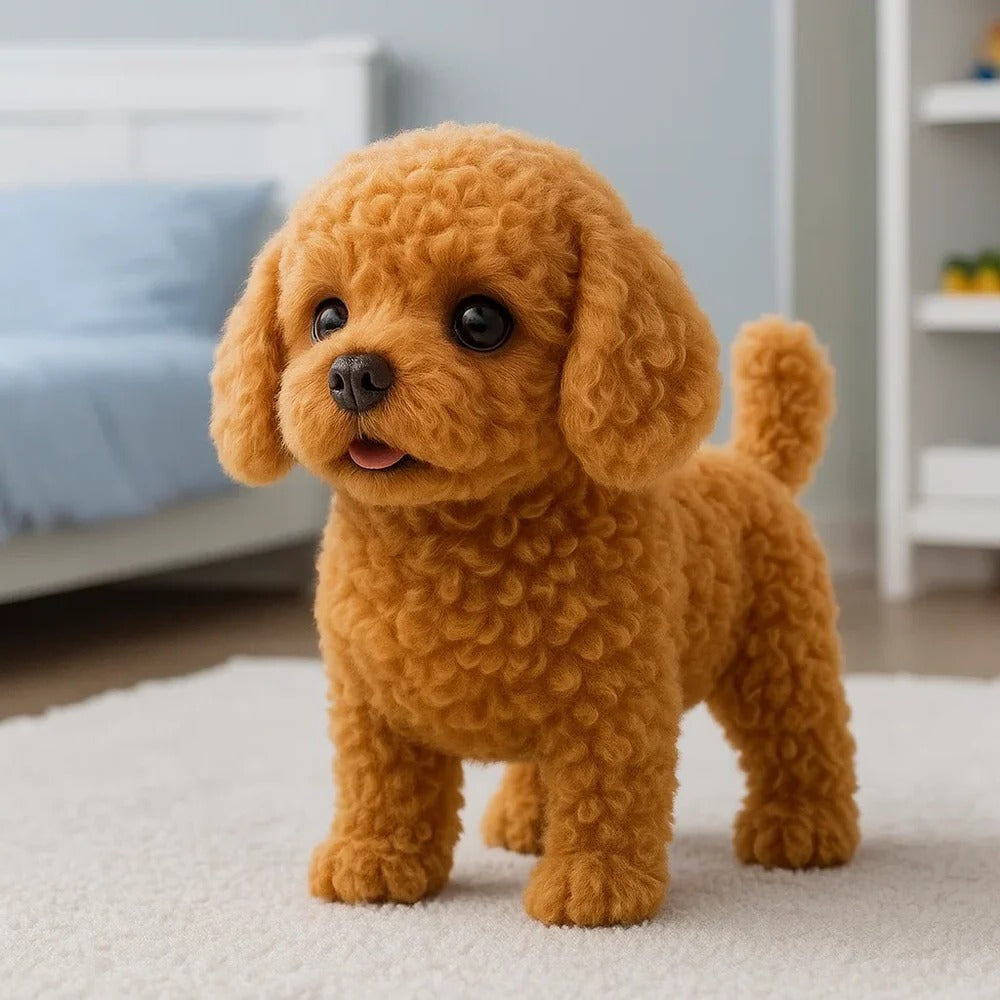 Lifelike Interactive Plush Dog Companion