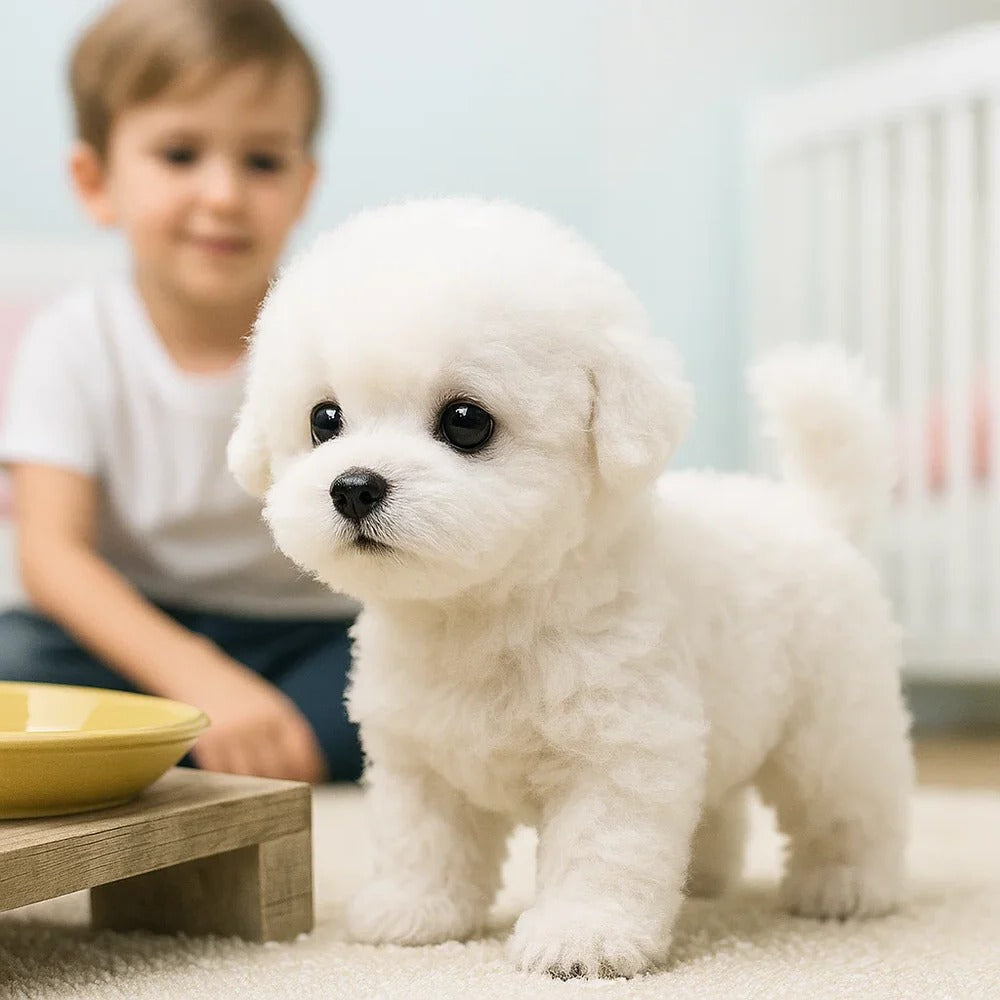 Lifelike Interactive Plush Dog Companion